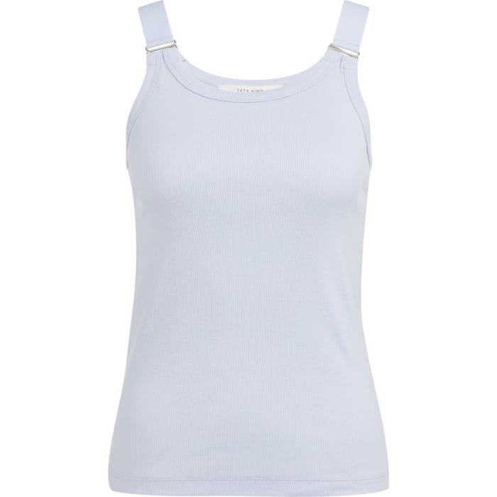 Singlet met ringdetails ICE BLUE