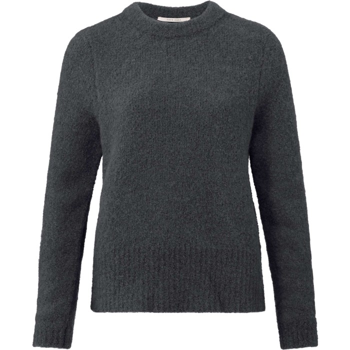 Boucle sweater long sleeve phantom grey