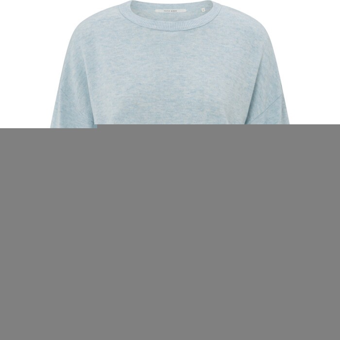 Sweater with corded hem GRAY DAWN BLUE MELAN