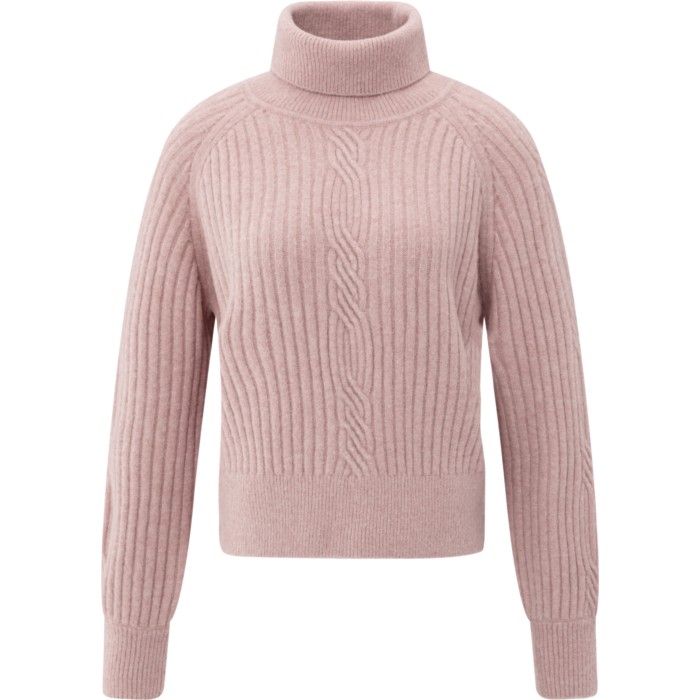 Coltrui met kabeldetail SHADOW GRAY PINK MEL
