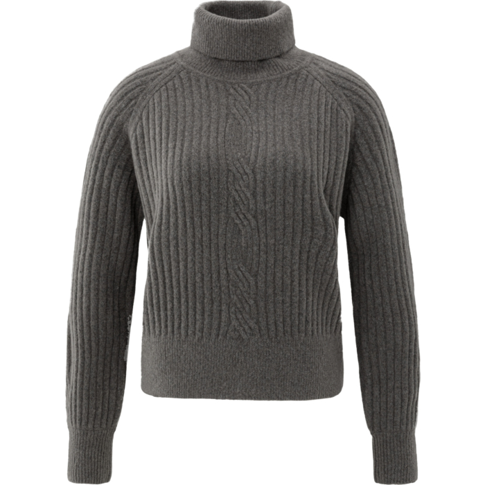 Yaya Coltrui met kabeldetail DARK TAUPE GREY MELA 1-000525-510