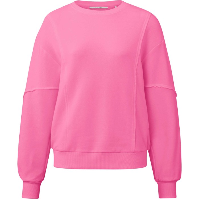 Sweatshirt with seam details cosmos pink