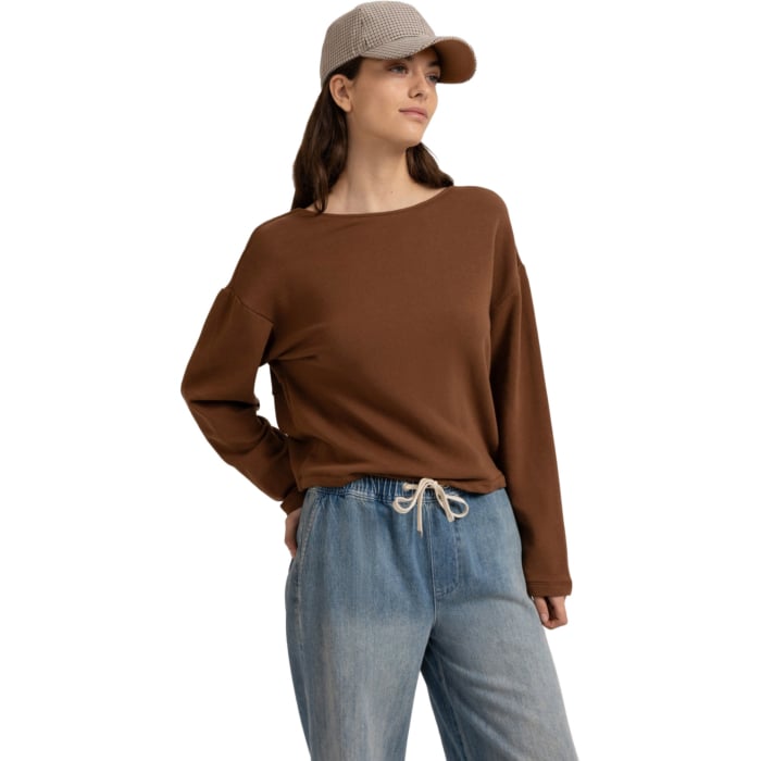 Sweater met gedraaid detail PARTRIDGE BROWN