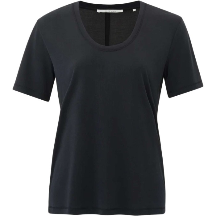 T-shirt with round neck beauty black