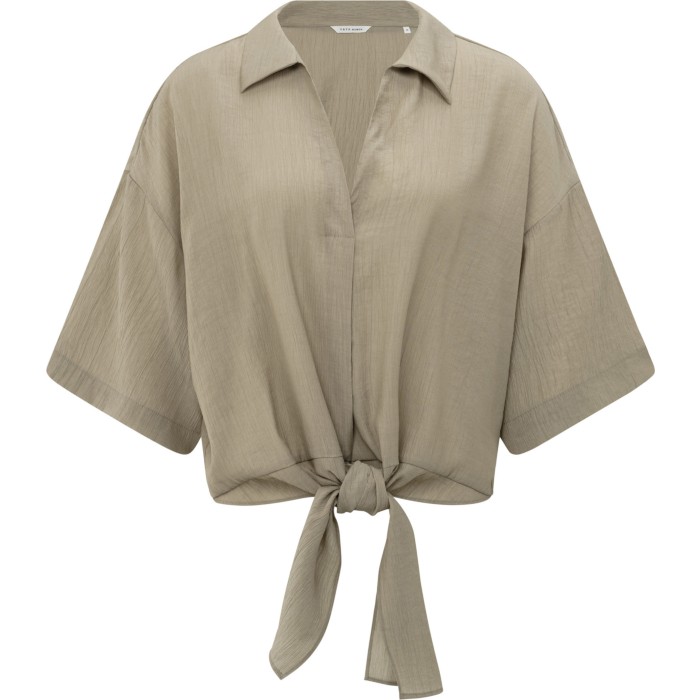 Top met knoopdetail SENECA ROCK BEIGE