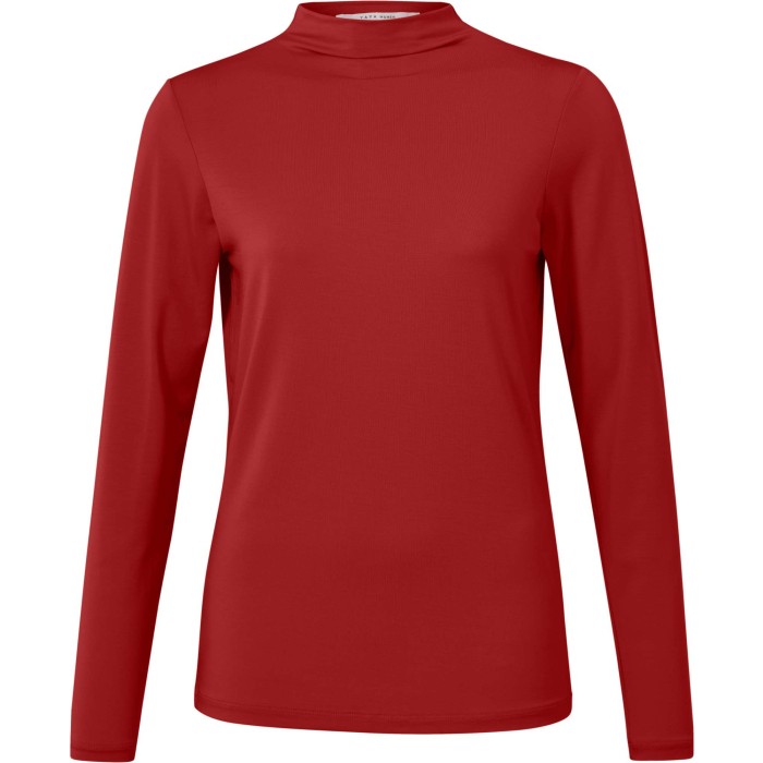 Top with turtleneck lava falls red