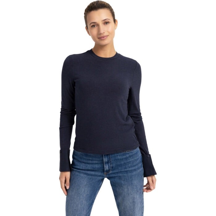 Top met afneembare manchetten ODYSSEY GRAY MELANGE