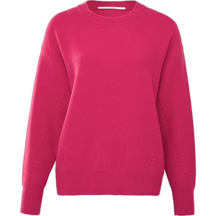 Sweater with pointelle details rethink pink