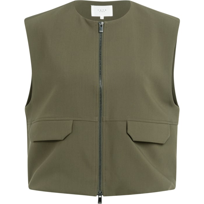 Mouwloos jasje ARMY GREEN