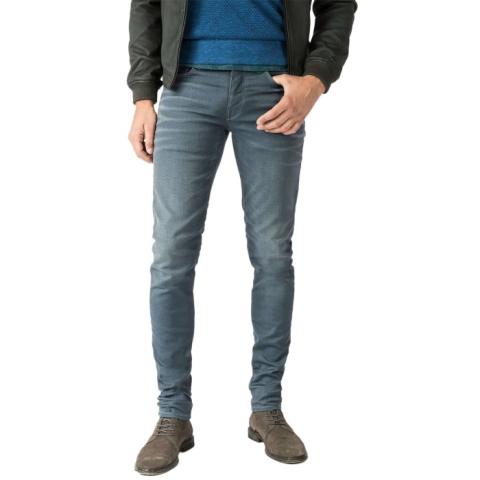 cast iron cope tapered grey jeans