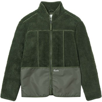 Mountain fleece jacket green teddy