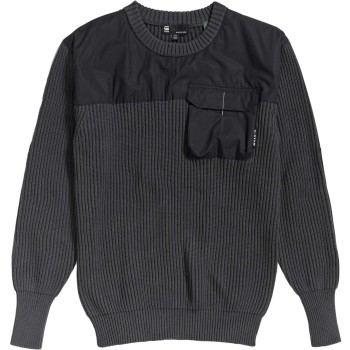 Army r knit coal grey