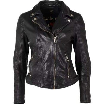 Gw raizel black leather jacket