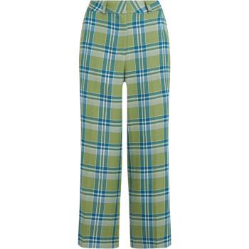 Frederica pants nomad check jade green