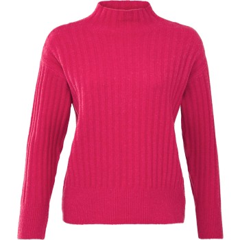 Ribbed turtleneck sweater rethink pink