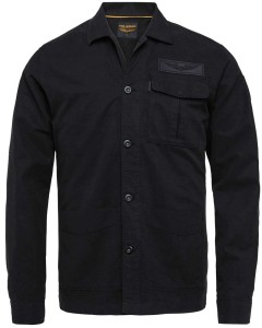 Long sleeve shirt tencel ctn linen black