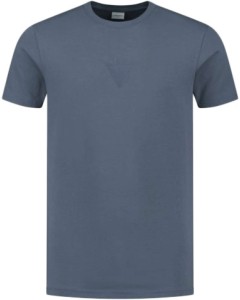 T-shirt with triangle front print blue grey
