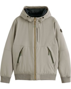 Hooded jacket with stretch steel