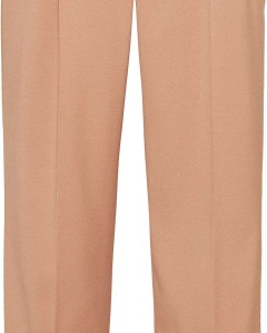 High waist trousers with cord camel brown