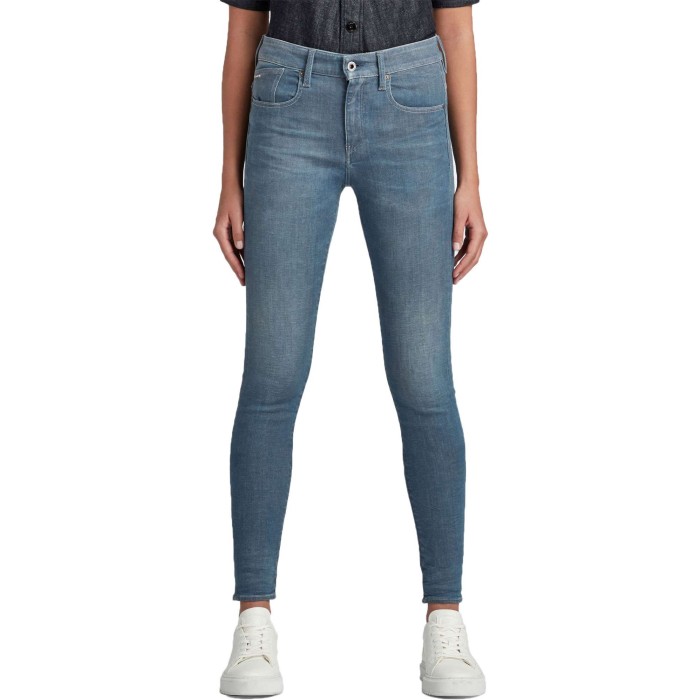 Bespaar 39% G-Star RAW Denim Lhana Skinny Jeans Voor in het Grijs Dames Kleding voor voor Jeans voor Skinny jeans 