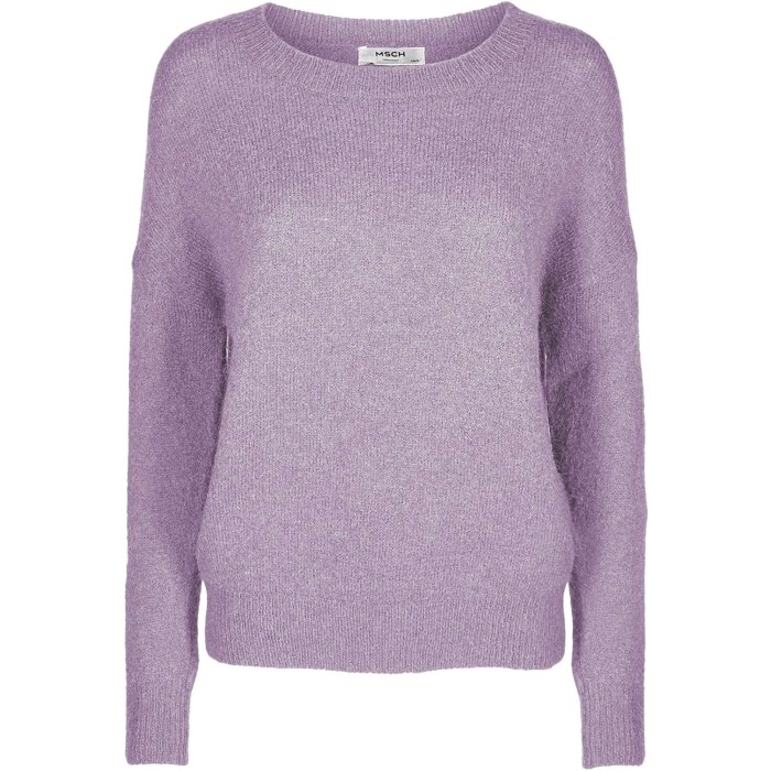 Wonder In boiler Moss Copenhagen Femme mohair o pullover lavender frost 10366 | VTMode