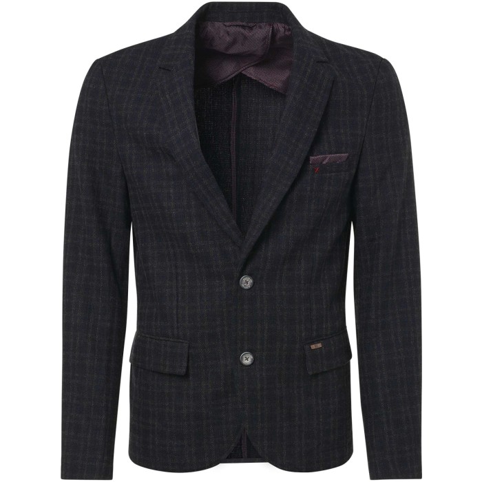 Blazer, yd check with linen, partly night