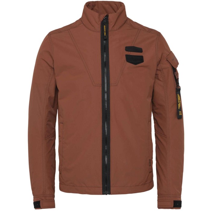 Zip jacket skycar 2.0 tech-rib brandy brown