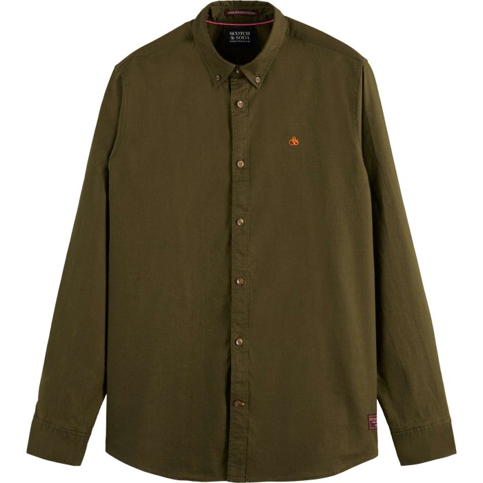 Essentials solid organic cotton oxf military